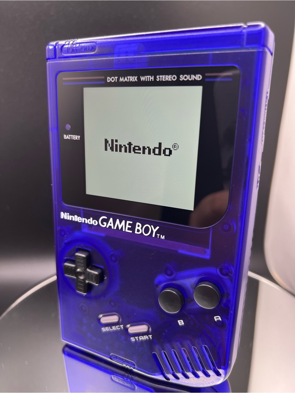 Nintendo Game Boy DMG Clear Purple Handheld Console